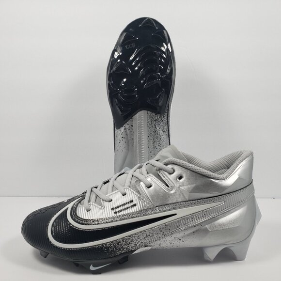 Nike Vapor Edge Elite 360 2 Silver Black White Football Cleats DA5457-003 Mens10 - Picture 1 of 12